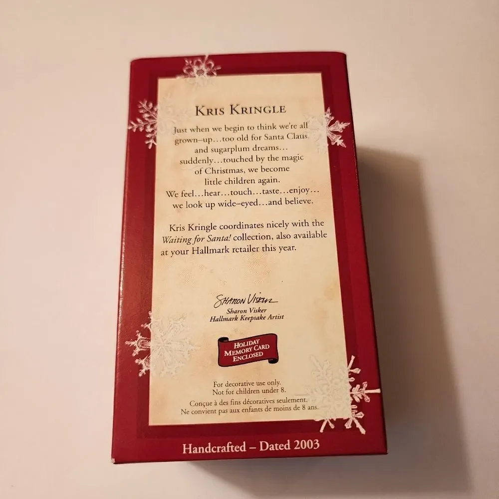 Hallmark Keepsake Ornament  Kris Kringle 2003